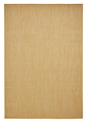 Outdoor Yellow Rug, 2mm Thickness Modern Rug, Outdoor Rug, Stain-Resistant Plain Rug, Easy to Clean Rug-120cm X 170cm
