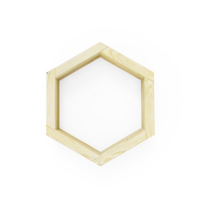 OutdoorGardens Stackable Wooden Hex Planter - 600mm