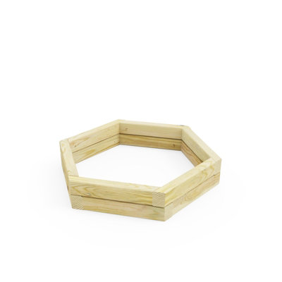 OutdoorGardens Stackable Wooden Hex Planter - 800mm