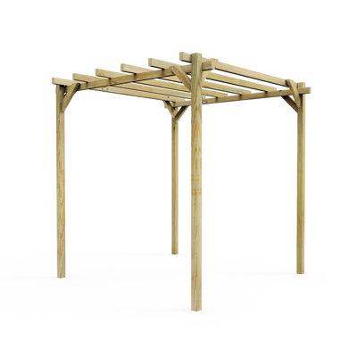 OutdoorGardens Wooden 2 x 2m Pergola