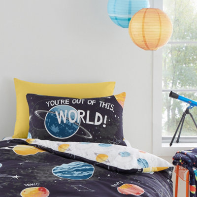 Outer Space Glow in the Dark Duvet Cover Set