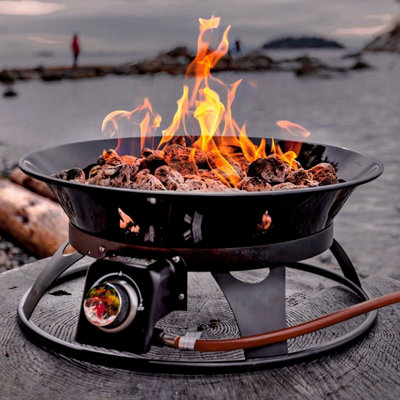 Outland Firebowl Mega Portable Propane Camp Fire Fire pit made of Steel