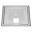 OUTLINE - Floor Grating in Brushed Stainless Steel, Pattern: Square for Tub