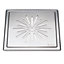 OUTLINE - Floor Grating in Polished Stainless Steel, Pattern: Star
