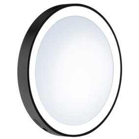 OUTLINE LITE - Make-up Mirror with Suction Cups, LED, X7, Black
