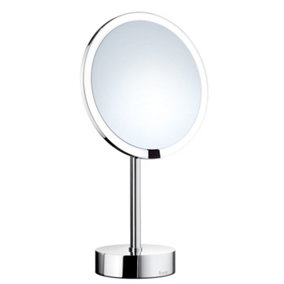 OUTLINE - Shaving/Make-up Mirror, Polished chrome, magnifies 7 times