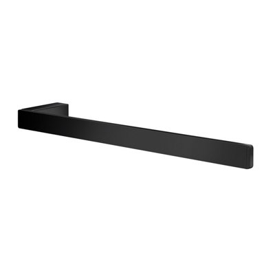 OUTLINE - Single Towel Rail, Black, Length 380 mm