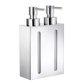OUTLINE - Soap Dispenser in Polished Chrome, 2 containers.
