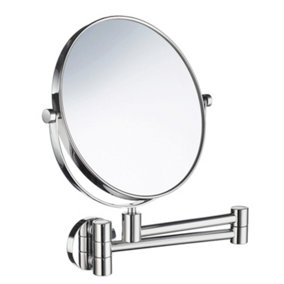 OUTLINE - Swing arm Shaving/Make-up Mirror  in Polished Chrome