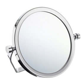 OUTLINE - Travel Mirror with swivel stand in Polished Chrome