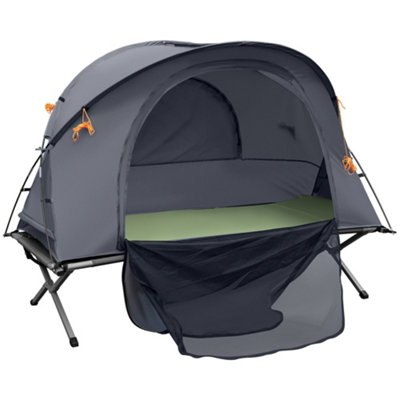 Pop up deals tent with mattress