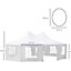 Outsunny 10 Sides Heavy Duty Tent Gazebo Outdoor Party Wedding Event Marquee