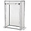 Outsunny 100 x 50 x 150cm Greenhouse w/ Zipper Roll-up Door Outdoor White