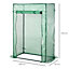 Outsunny 100 x 50 x 150cm Greenhouse with Zipper Roll-up Door Outdoor Green