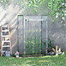 Outsunny 100 x 50 x 150cm Greenhouse  Zipper Roll-up Door