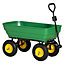 Outsunny 125L Garden Cart Trolley Dump Wheelbarrow Trailer Truck 4 Wheels Green