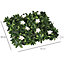 Outsunny 12PCS Artificial Boxwood Panel  Faux Rhododendron Greenery Backdrop