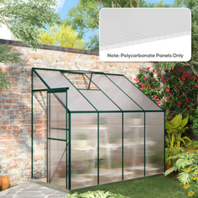 Outsunny 14 Pieces Twin-Wall Greenhouse Polycarbonate Sheets, 121 x 61 x 0.4cm
