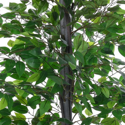 Outsunny 145cm Artificial Banyan Plant Faux Decor Tree w/ Pot Indoor Outdoor - 9