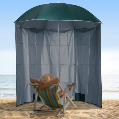 Outsunny 2.2M Fishing Umbrella Garden parasol Outdoor Sun