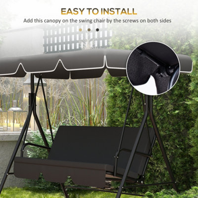 2 seat swing canopy replacement best sale