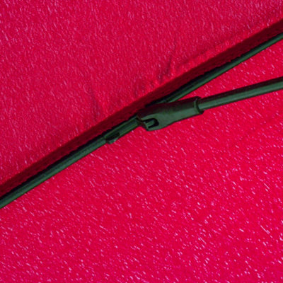 Outsunny 2.4m Round Curved Adjustable Parasol Outdoor Metal Pole Red - 9