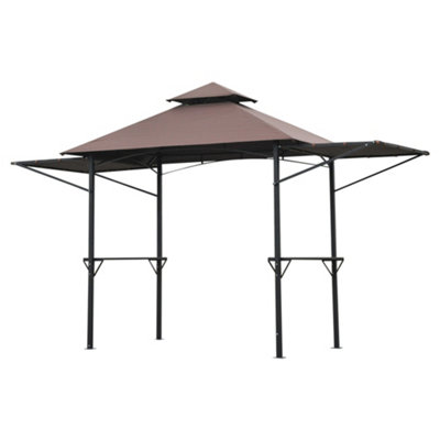 Outsunny 2.5 x 1.5m BBQ Tent Camping Picnic Gazebo Marquee Shelter Portable