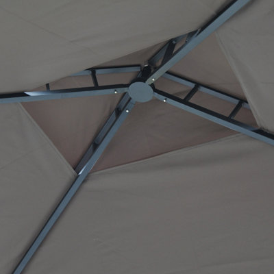 Outsunny 2.5 x 1.5m BBQ Tent Canopy Patio Outdoor Gazebo Coffee - 8