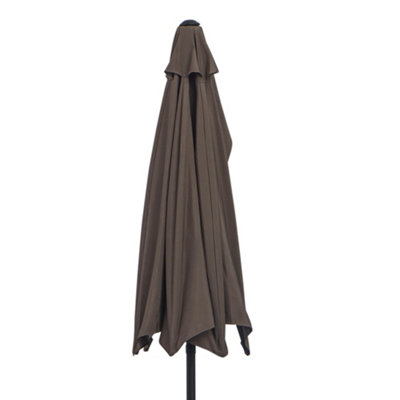 Outsunny 2.7m Metal Frame Garden Furniture Parasol Half Round Umbrella - 8