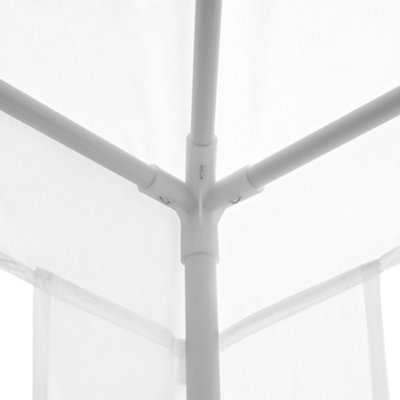 Outsunny 2.7m x 2.7m Garden Gazebo Marquee Party Tent Wedding Canopy Outdoor(White) - 8