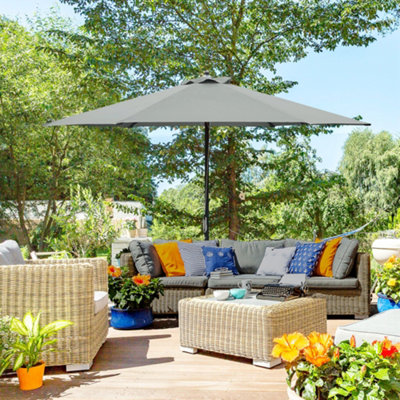 Outsunny Patio Umbrella Parasol Outdoor Table Umbrella