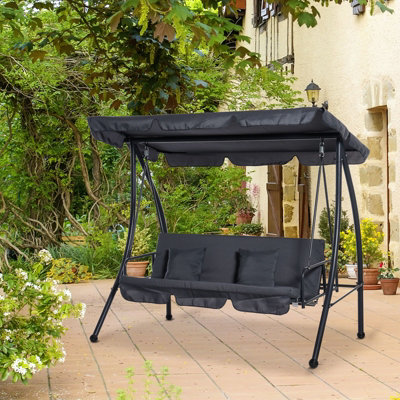 Outdoor lounge swing deals chair