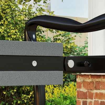 Outsunny 2 In1 Folding Garden Kneeler Foam Chair Pad Support Bench, Grey