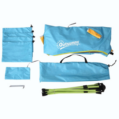 copes/FUN/SUN/2枚セット Outsunny 2 Man Pop-up Beach Tent Sun Shade Shelter Hut w