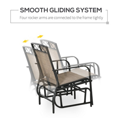 2 person outdoor rocking hot sale chair