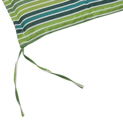 Outsunny 2 Pieces Replacement Cushions for Garden Bench, with Strips, Green