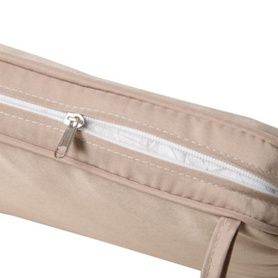 Outsunny 2-Seater Bench Cushion Polyester Cover Seat Pad Replacement  Beige - 9