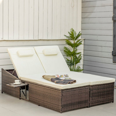 Rattan sofa sun lounger sale