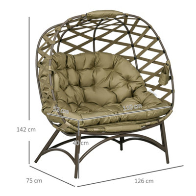 Double seater egg chair best sale