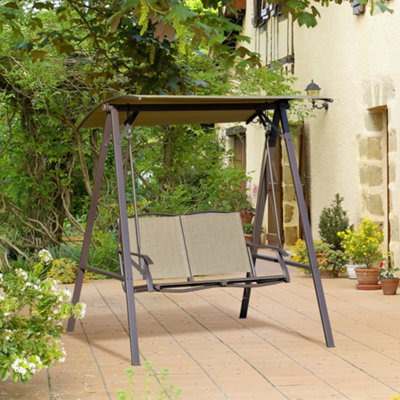 2 seater garden swing seat b&q hotsell