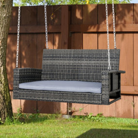 Outsunny 2 Seater Garden Swing Chair with Cushion ,No frame included