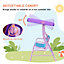 Outsunny 2 Seater Kids Swing Chair, Fairy-Themed with Adjustable Canopy