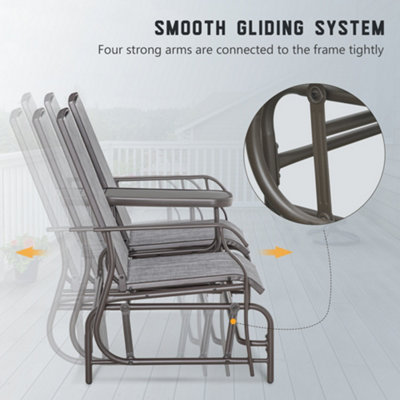 Double rocker outlet glider