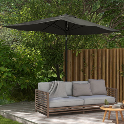 Rectangular patio on sale umbrellas