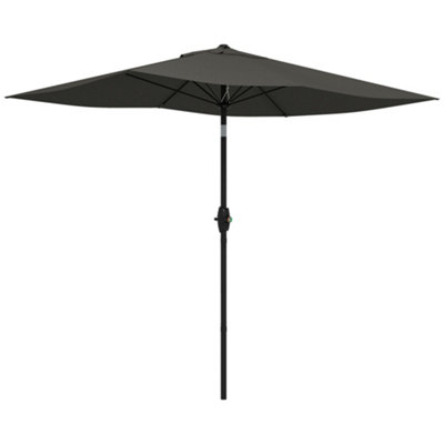Outsunny 2 x 3(m) Garden Parasol Rectangular Market Umbrella