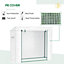 Outsunny 200x73x168cm Walk-in Garden Greenhouse Plant Warm House w/ Roll Up Door