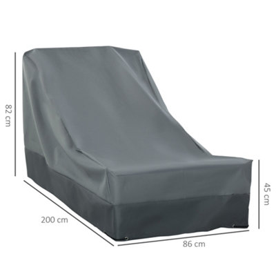 Outsunny 200x86x82cm Patio Furniture Cover for Chairs Water Resistant Protection - 3