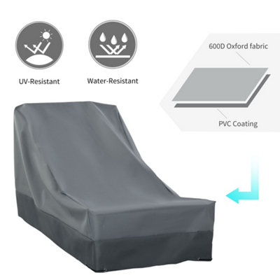 Outsunny 200x86x82cm Patio Furniture Cover for Chairs Water Resistant Protection - 4