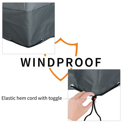 Outsunny 200x86x82cm Patio Furniture Cover for Chairs Water Resistant Protection - 5