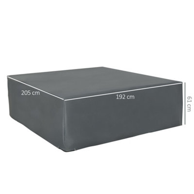 Outsunny 205x192cm Outdoor Garden Furniture Protective Cover Water UV Resistant - 3